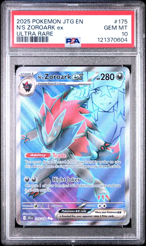 N'S ZOROARK ex 2025 POKEMON JTG EN-JOURNEY TOGETHER 175 ULTRA RARE